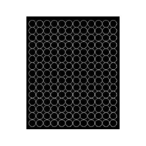 Pegatinas circulares de 1,5 cm, pegatinas circulares con puntos, 180 unidades, negro mate.