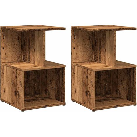 Maison Exclusive - Comodini Legno Vecchio 2 pz 35x35x55 cm in Legno Multistrato