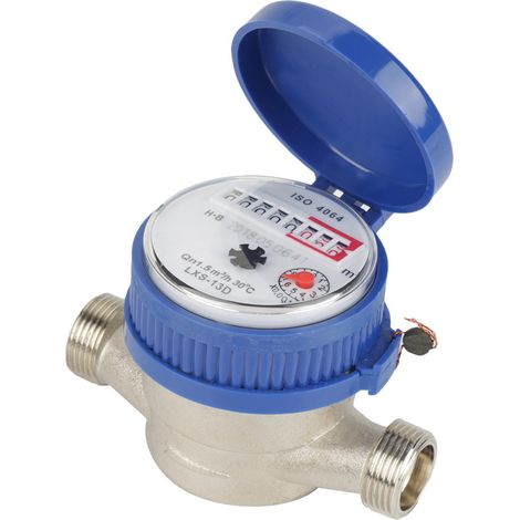 Sangle de compteur d'eau froide de 15 mm (1/2 pouce) pour jardin et maison (accessoires gratuits) (1/5)