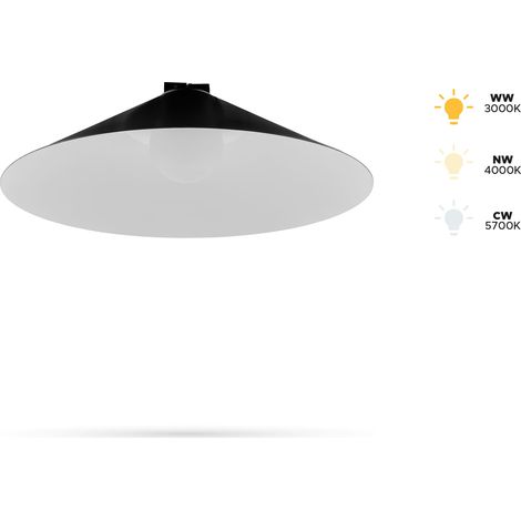 Lampada conica 18W D330 per binari in tessuto FiberFLEX 48VDC 3CCT 3000K, 4000K, 5700K (1/5)