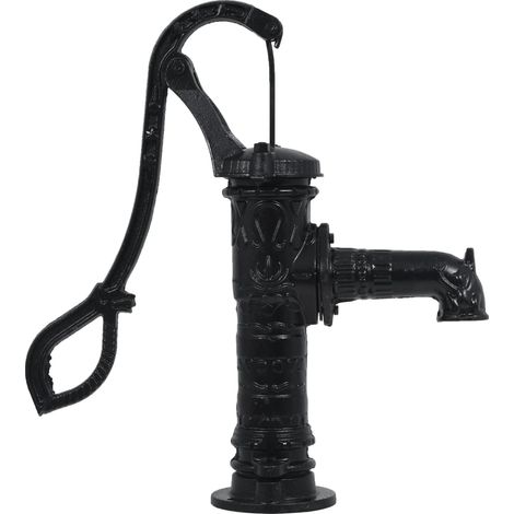 Vidaxl – Pompe manuelle à eau en fonte – Hauteur de pression 7m – Raccord femelle 38mm – Installation facile pour terrains accidentés