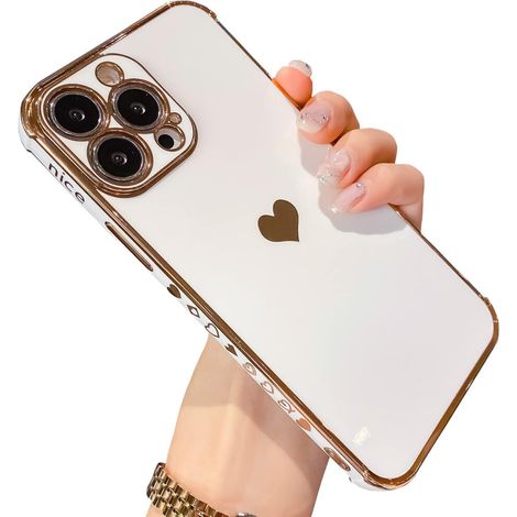 Custodia rettangolare antiurto per iPhone 13 Pro Max, caratterizzata da ritagli precisi, un design elegante, protezione completa della fotocamera e una cornice in morbido TPU. Schermo da 6,7 pollici. (1/2)