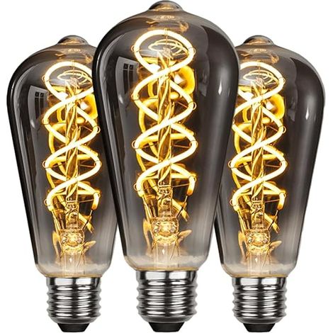 Ampoule LED E27 Vintage Style Industriel Lampe Décorative Rétro Antique 6W Chambre Restaurant Café Bar Bistro Filament Jaune (1/5)