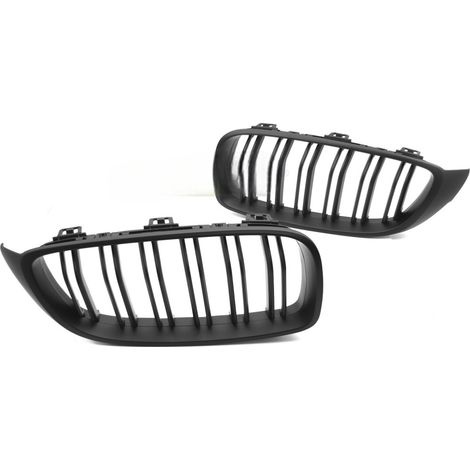 Grille calandre BMW serie 4 F32/F33/F36 de 2013 a 2020 Noir Mat Double Barres-42562158 (1/5)