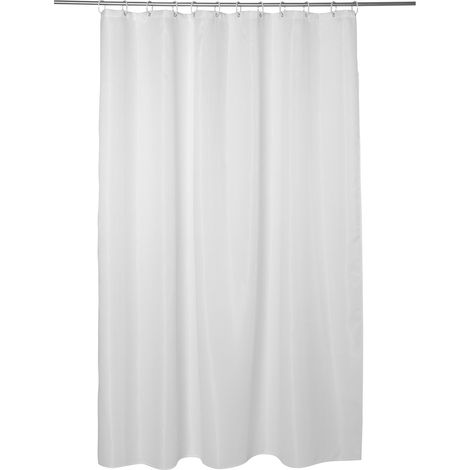 Rideau de douche 180x200cm modern color blanc - 5five (1/7)