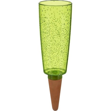 Fontaine à eau Scheurich 58869 Copa XXL, en plastique et argile, verte, hauteur 32 cm, capacité 1,0 vol., dimensions : 13 x 13 x 37 cm.