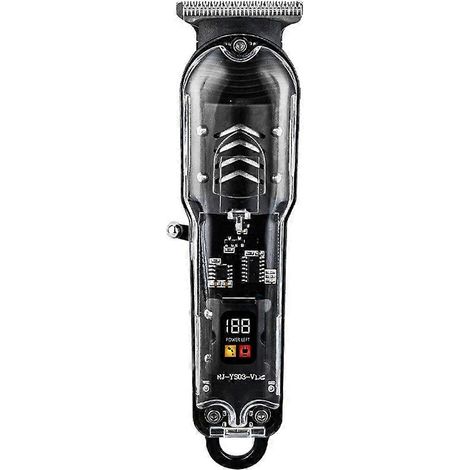 Transparenter, professioneller, USB-wiederaufladbarer elektrischer Haarschneider für Herren (Geschenk D) (1/5)