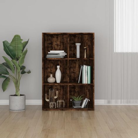 Buffet/Bibliothèque,Vintage Armoire de Rangement pour salon/séjour Chêne fumé 66x30x98 cm Bois d'ingénierie -TZ70532 (1/5)