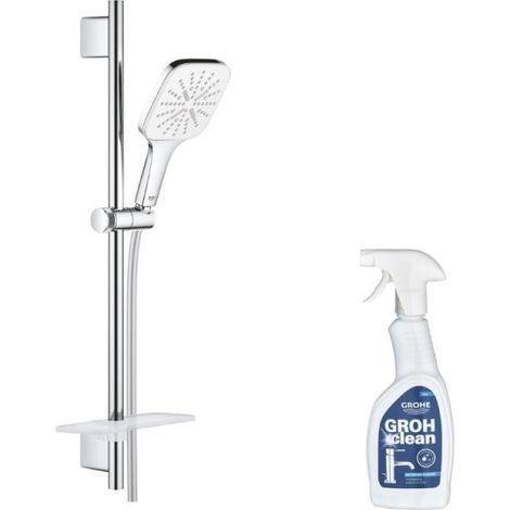 GROHE Quickfix Vitalio Smartactive 130 Rociador de ducha de 3 chorros con barra y tablet + limpiador GrohClean (1/3)