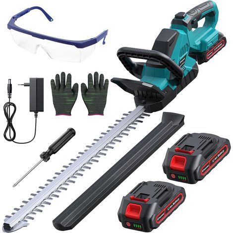 Akku-Heckenschere 1200W 58,8 cm bürstenlos180° kompatibel mit Makita 21V (1/5)