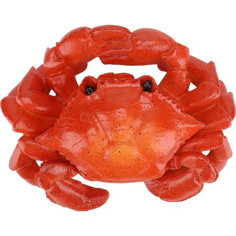 Cendrier Résiné Forme Crabe avec Couvercle, Décoratif pour Bureau Maison, Cadeau Papa, 16x14.5x6cm (1/5)