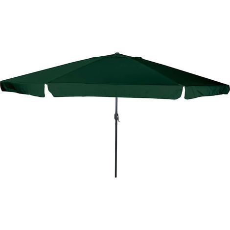 Garten-Sonnenschirm Grün 394 x 394 x 248 cm Polyester und Stahl
