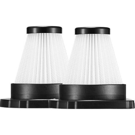 Filtre HEPA - Lot de 2 - Plastique - Filtration Fine - Pour Aspirateur Balai Sans Sac (1/2)