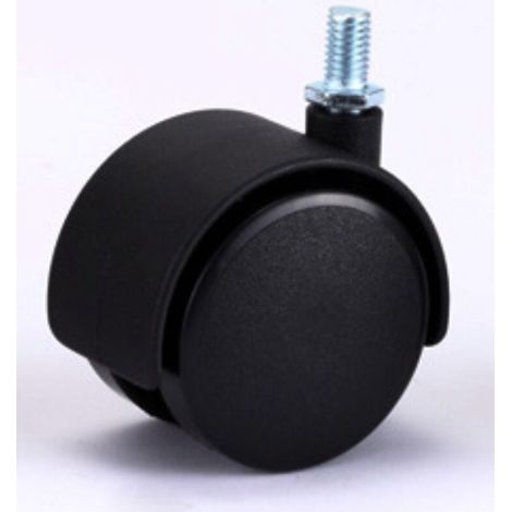 roulettes pivotantes Roue en Nylon sans Frein 40 mm M8 4 Pack
