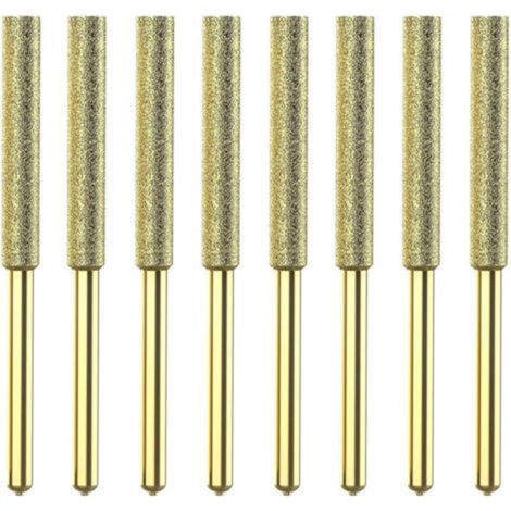 Diamond Chainsaw Sharpener, Chainsaw File, Chain Sharpening Pliers, 4.8mm, 8pcs (Gold) (1/4)