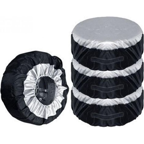 LAN S : 6537 1 pièceTout noirHousse de roue de secours en tissu Oxford 210D, protection de pneu, sac de rangement étanche pour housse de roue de secours