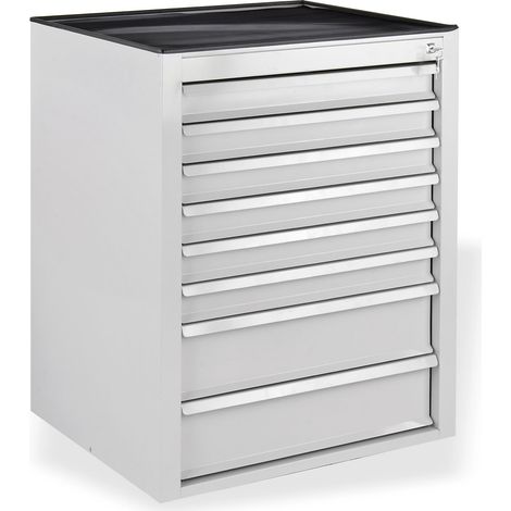 ADB Schubladenschrank 8 SL MAMMUT Komplett RAL 7035 Metallschrank Büroschrank (1/5)