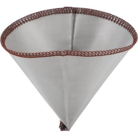 Filter to coffee reusable in shape of cone, filtration fine, stainless steel 304, without paper, mesh L, for 3 to 4 cup (1/5)