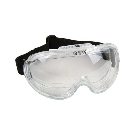 Gafas de Protección contra Proyecciones acabado transparente con ajuste con goma y protección UV 11000027