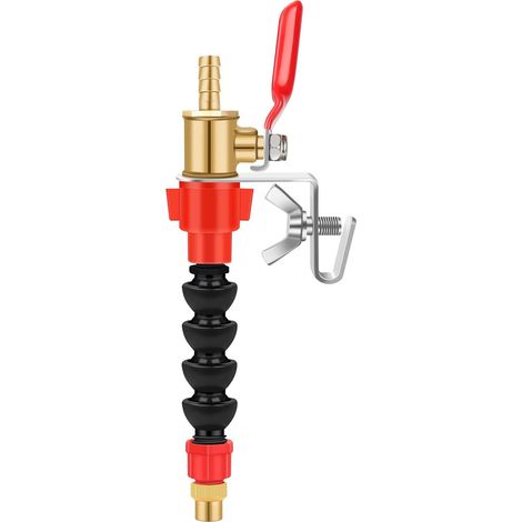 Kit de Refroidissement Universel pour Meuleuse & Scie – Bec d‘Arrosage Orientable avec Robinet à Bille et Pince (Tête en cuivre droite) (1/5)