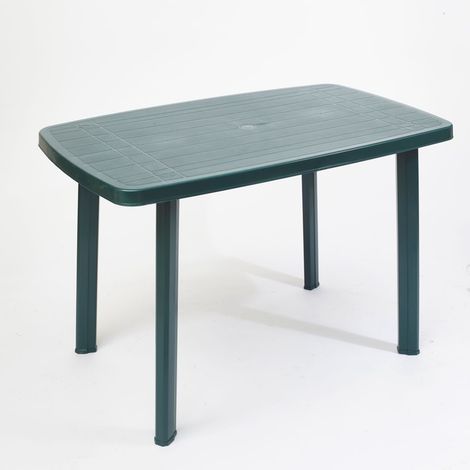 TRADE SHOP - Tavolo Faro Verde Design Ovale In Polipropilene Resistente 137 X 85 X 72 Cm 020361 -