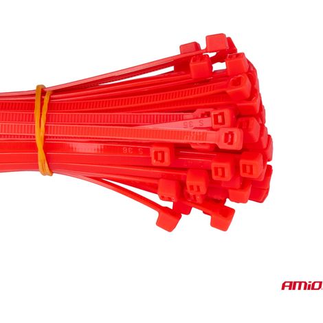 Lot de 1000 attaches de câble multicolores en plastique amio-04318 (1/3)