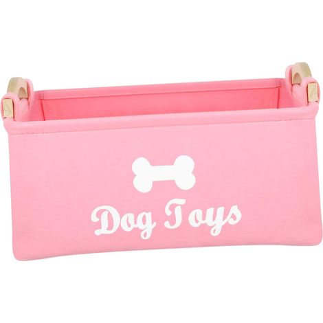 te de Rangement Jouets Chien Rose Taille L Feutre (1/5)