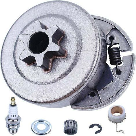 Pair Pignon de tambour d'embrayage 3/8\" pour Stihl 017 018 021 023 025 MS170 MS180 MS210 MS230 MS250 avec engrenage à vis sans fin 1123 640 2003