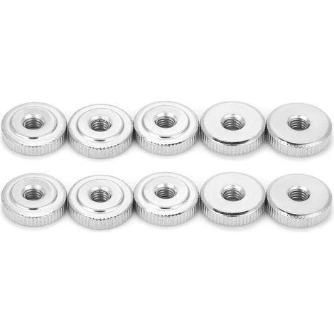 10 Stück Din467 Gb807 m3 M4 M5 M6 M8 M10 Griff mit Muttern gezahnte Spitzen Daumenmutter Mast (M5 (10 Stück)).