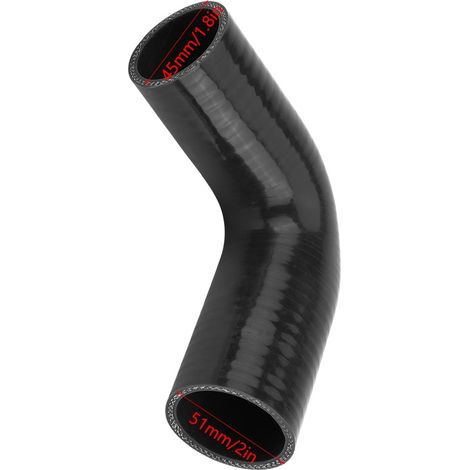 Tuyau d'eau en silicone à coude à 90 degrés, réducteur 45 mm-51 mm pour modification automobile (1/5)