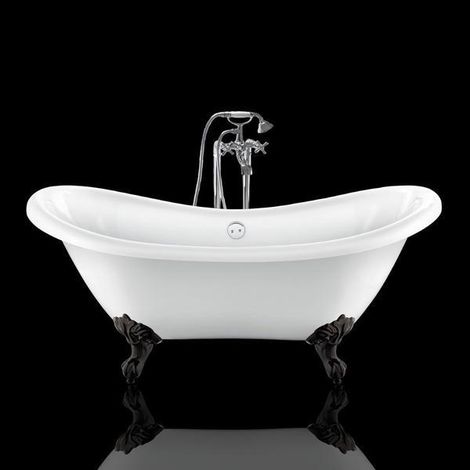 Bañera con patas DARLINGTON 175 cm patas ÁGUILA NEGRAS (1/5)