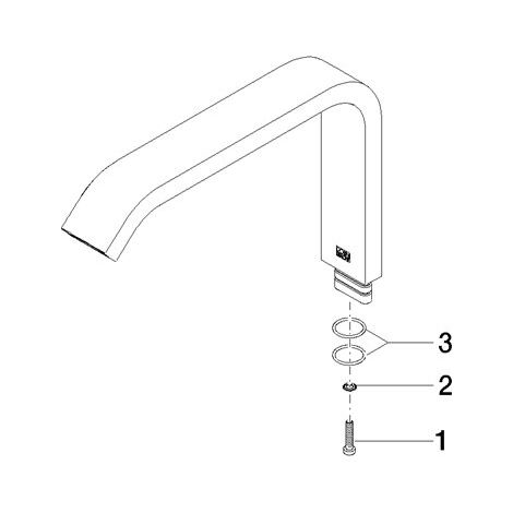 Dornbracht 90282224500-06 Bec de robinet Pièces de rechange