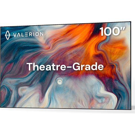 100" Fixed Frame Projection Screen, 1.3 Gain,Up to 80% Image Enhancement,Support 4K/8K Ultra HD, 3D and Long, Short and Ultra Short Throw Projectors. (1/5)