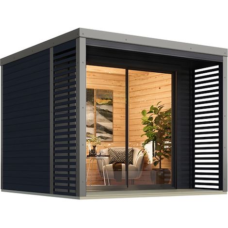 GH Saturn B anth 273x273x227 m.Fußboden graualuminium