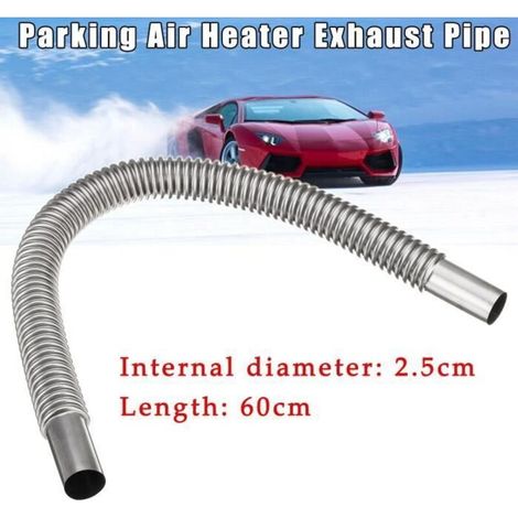 NEUFU Tuyau d\'échappement De Chauffage Acier Inoxydable Argent 60cm Pour Voiture