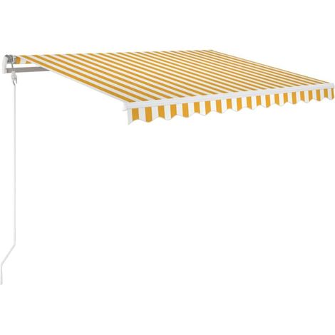 Maison Exclusive - Markise Automatisch Einziehbar 350x250 cm Gelb (1/5)
