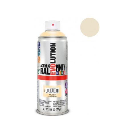 Pintura Spray PintyPlus Evolution RAL 1015 Marfil Claro 520cc