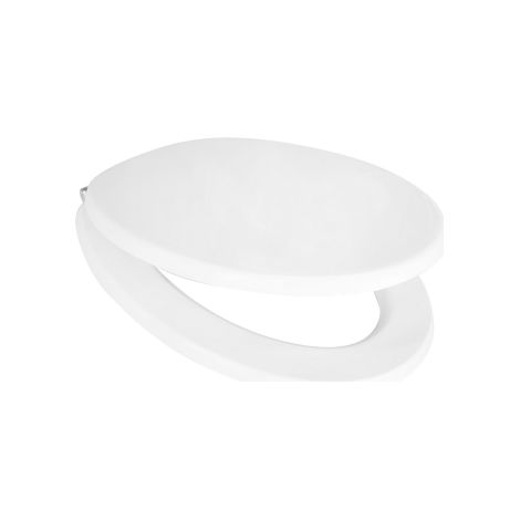 Sedile wc coprivaso per Simas vaso Eco 43 x 34,2 cm copriwater con cerniere regolabili e sedile in legno colato