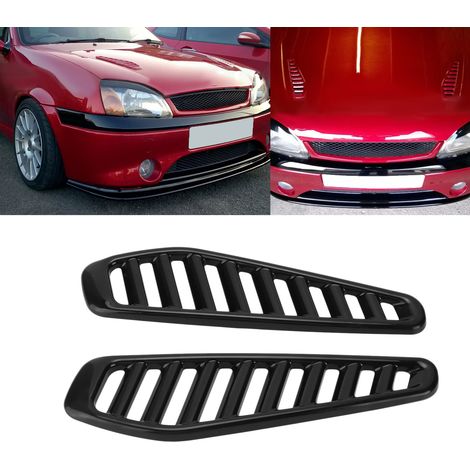 2 prises d'air de capot noir brillant pour Fiesta RS Turbo (1/5)