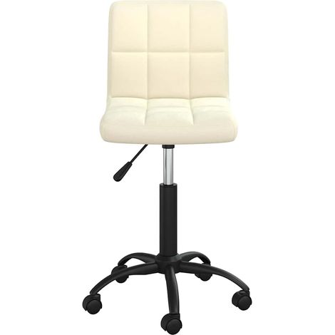 Maison Exclusive - Sedia da Pranzo Girevole Crema in Velluto (1/5)