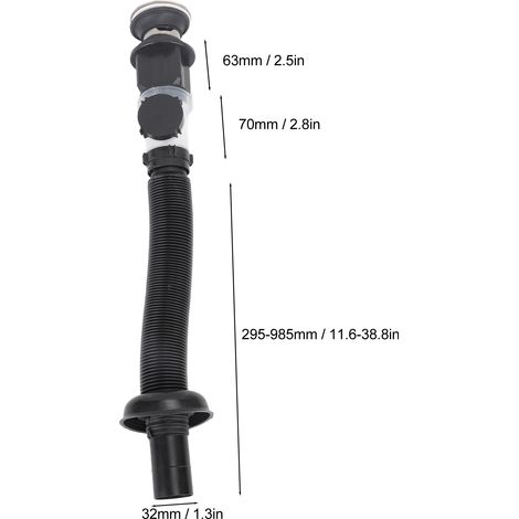 Ensemble de 4 joints toriques en silicone de 295 mm, faciles à installer - empêche les obstructions et les fuites - conception rétractable peu encombrante. (1/4)
