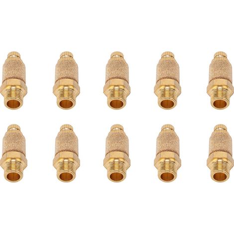 10 pièces PT3/8 Silencieux pneumatique, vérins et soupapes en laiton, composants industriels (1/5)