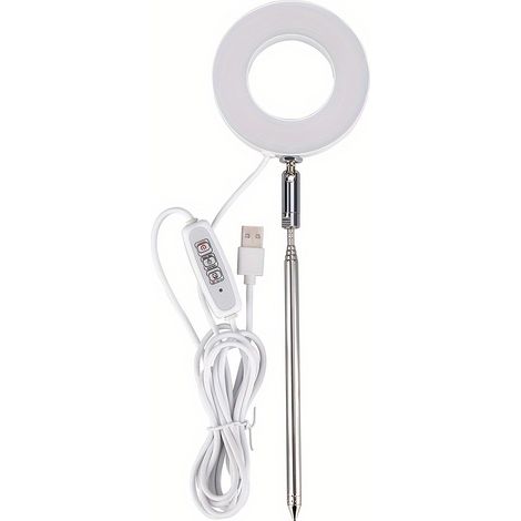 Lampe de croissance Angel Grow Light (1 ou 2 pièces), spectre complet 6000K, 3 modes d'éclairage et minuterie 3/9/12 heures, lampe de bureau réglable alimentée par USB, adaptée à une utilisation en in (1/5)