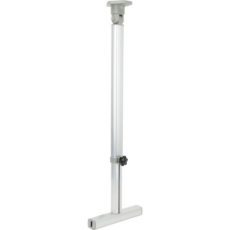 Pied de table T pliable pour camping-car, support réglable 590-775mm, robuste anodisé, jambe escamotable pour caravane, 2 pièces (1/5)