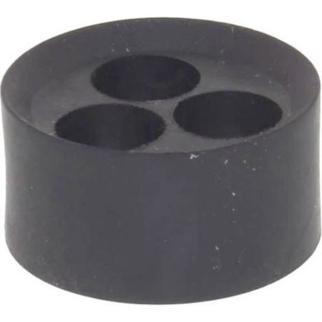 Wiska 10102054 MFD 40/03/125 Joint muti-passages résistant aux chocs, avec décharge de traction M40 plastique noir (RAL