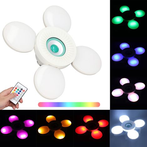 Ampoule LED avec haut-parleur Bluetooth, ampoule de fête RGB à couleurs changeantes, 36 W/E27, télécommande couleur (1/5)