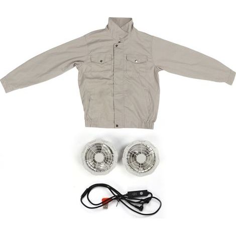 Ortviai Veste de Refroidissement avec Ventilateurs USB pour Travail Extérieur en Été – Polyester, Taille XL (1/5)