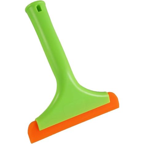Raclette en silicone pour porte en verre de douche, petite raclette de 15,2 cm pour nettoyage de fenêtre, outil de nettoyage polyvalent pour fenêtre de voiture, pare-brise, miroir, salle de (1/5)