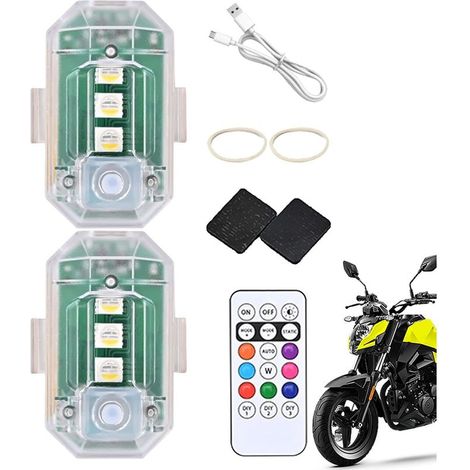 Lot de 2 lumières LED clignotantes pour voiture, feux (1/5)