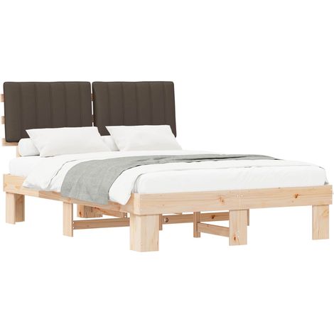 Maison Exclusive - Estructura de Cama con Cabecera Tapizada Taupé